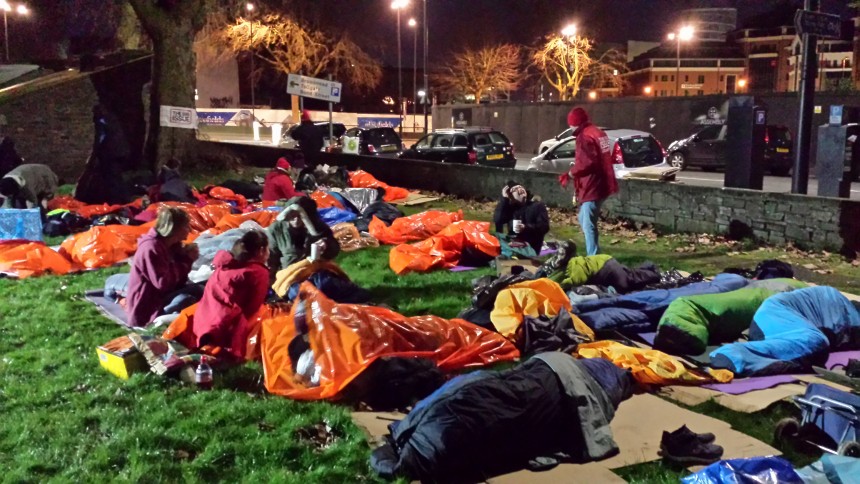 BrisDoc raise over £6000 for local homeless charity via the Sleepout 2017